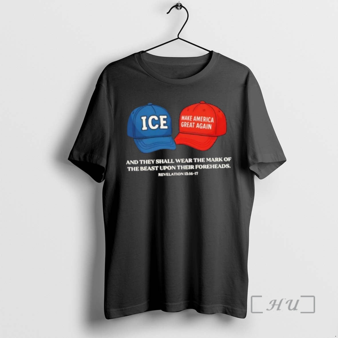 Trending Ice X Maga Craps Hats And They Shall Wear The Mark Of The Beast T-Shirts, Hoodie, Sweatshirt | PopFlextees.com
