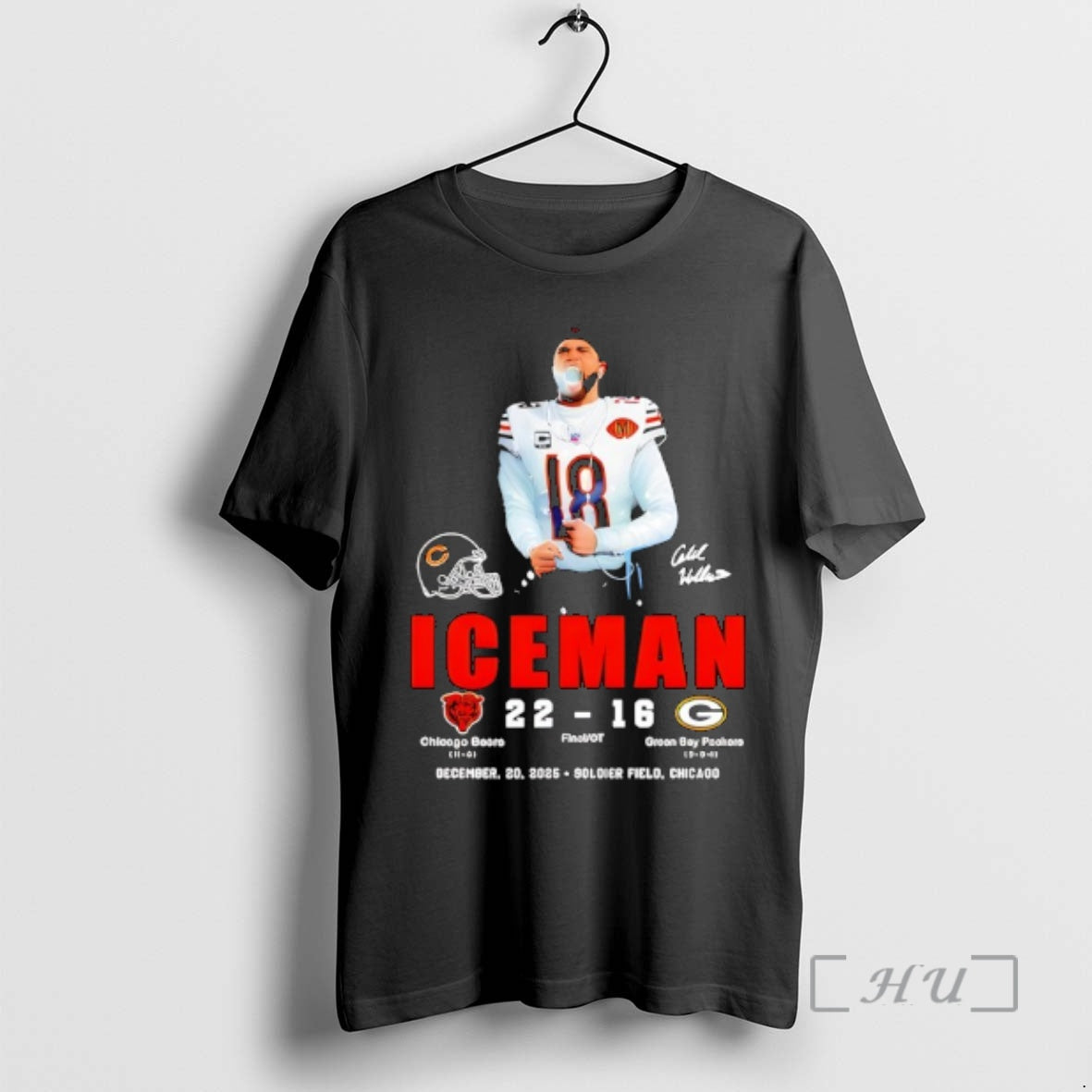Trending Ice Man Caleb Williams Signature Dec 2025 T-Shirts, Hoodie, Sweatshirt | PopFlextees.com