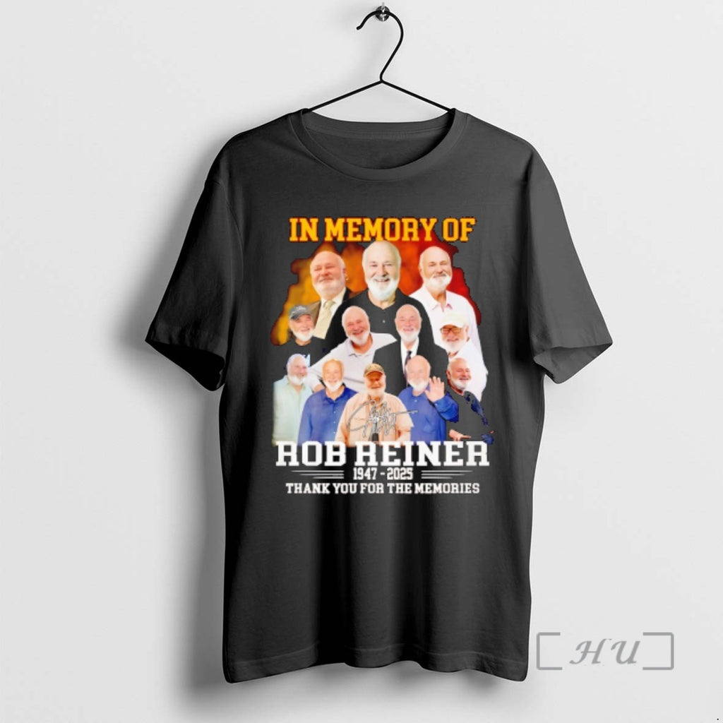 Trending In Memory Of Rob Eeiner 1947 2025 Thank You For The Memories Signature Premium T-Shirts, Hoodie, Sweatshirt