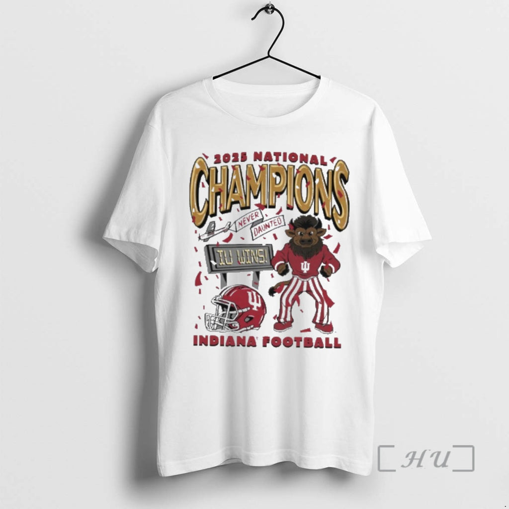 Trending Indiana Football 2025 National Champions Hoosier The Bison T-Shirts, Hoodie, Sweatshirt | PopFlextees.com