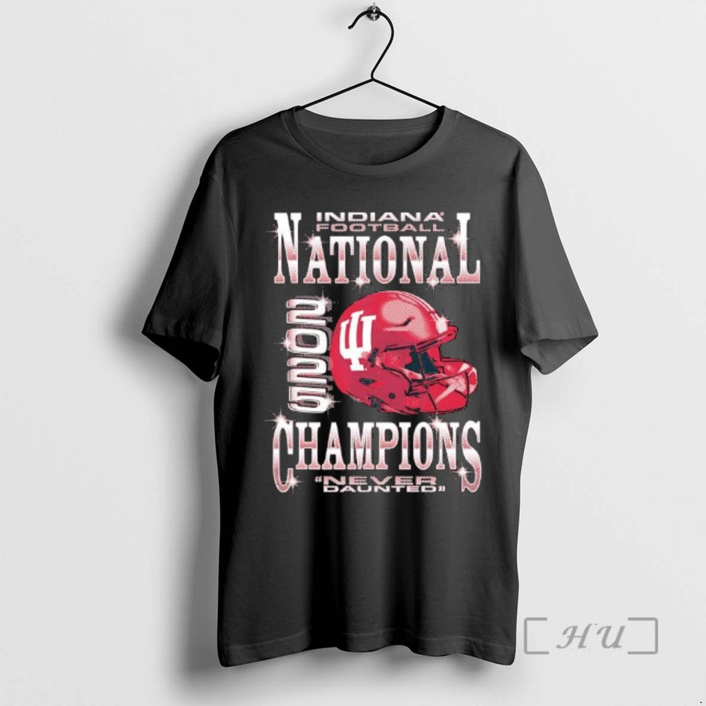 Trending Indiana Football National 2025 Champions Never Daunted T-Shirts, Hoodie, Sweatshirt | PopFlextees.com