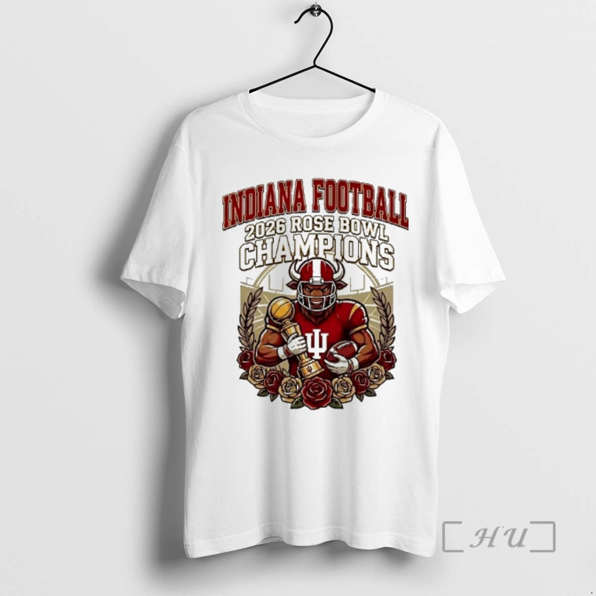 Trending Indiana Football Rose Bowl Champions 2026 Mascot T-Shirts, Hoodie, Sweatshirt | PopFlextees.com