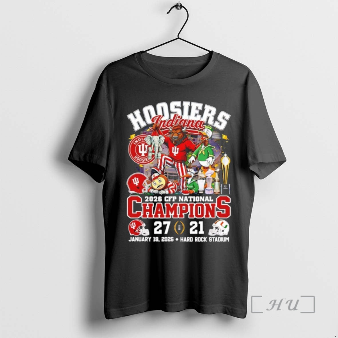 Trending Indiana Beat Miami 2026 College Football National Champions Mascot T-Shirts, Hoodie, Sweatshirt | PopFlextees.com