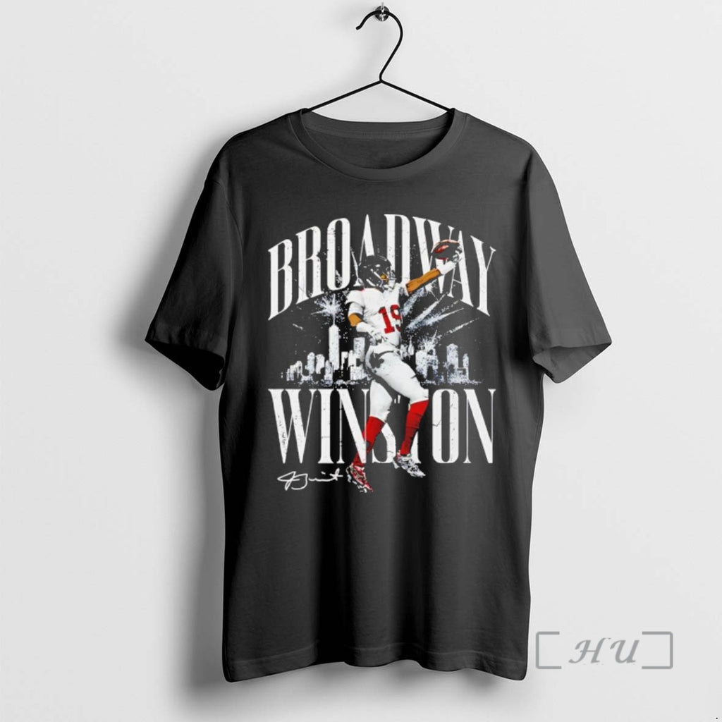 Trending Jameis Winston New York Giants Broadway Winston Retro Black T-Shirts, Hoodie, Sweatshirt | PopFlextees.com