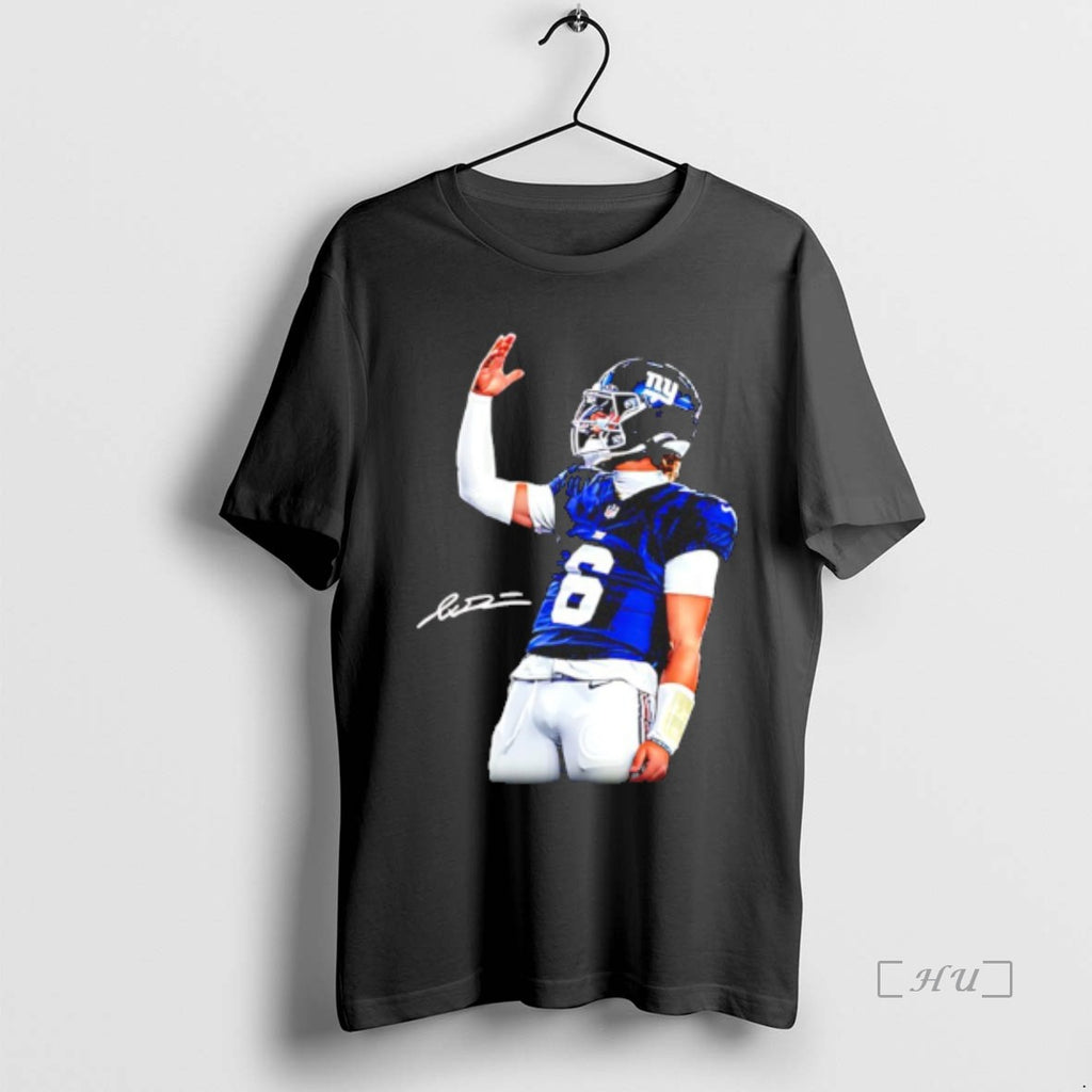 Trending Jaxson Dart New York Giants New Era Signature T-Shirts, Hoodie, Sweatshirt | PopFlextees.com