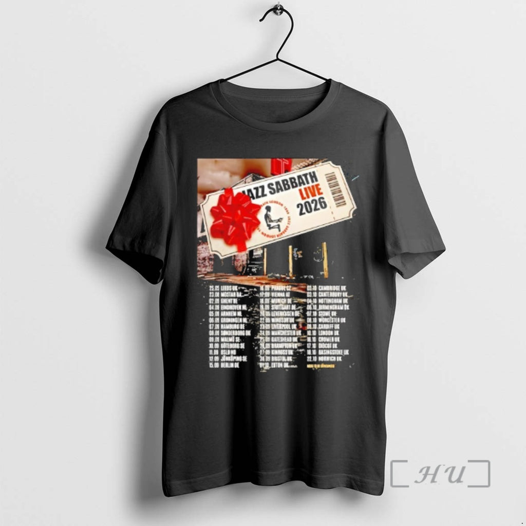 Trending Jazz Sabbath Live 2026 Uk And Europe Schedule Dates T-Shirts, Hoodie, Sweatshirt | PopFlextees.com