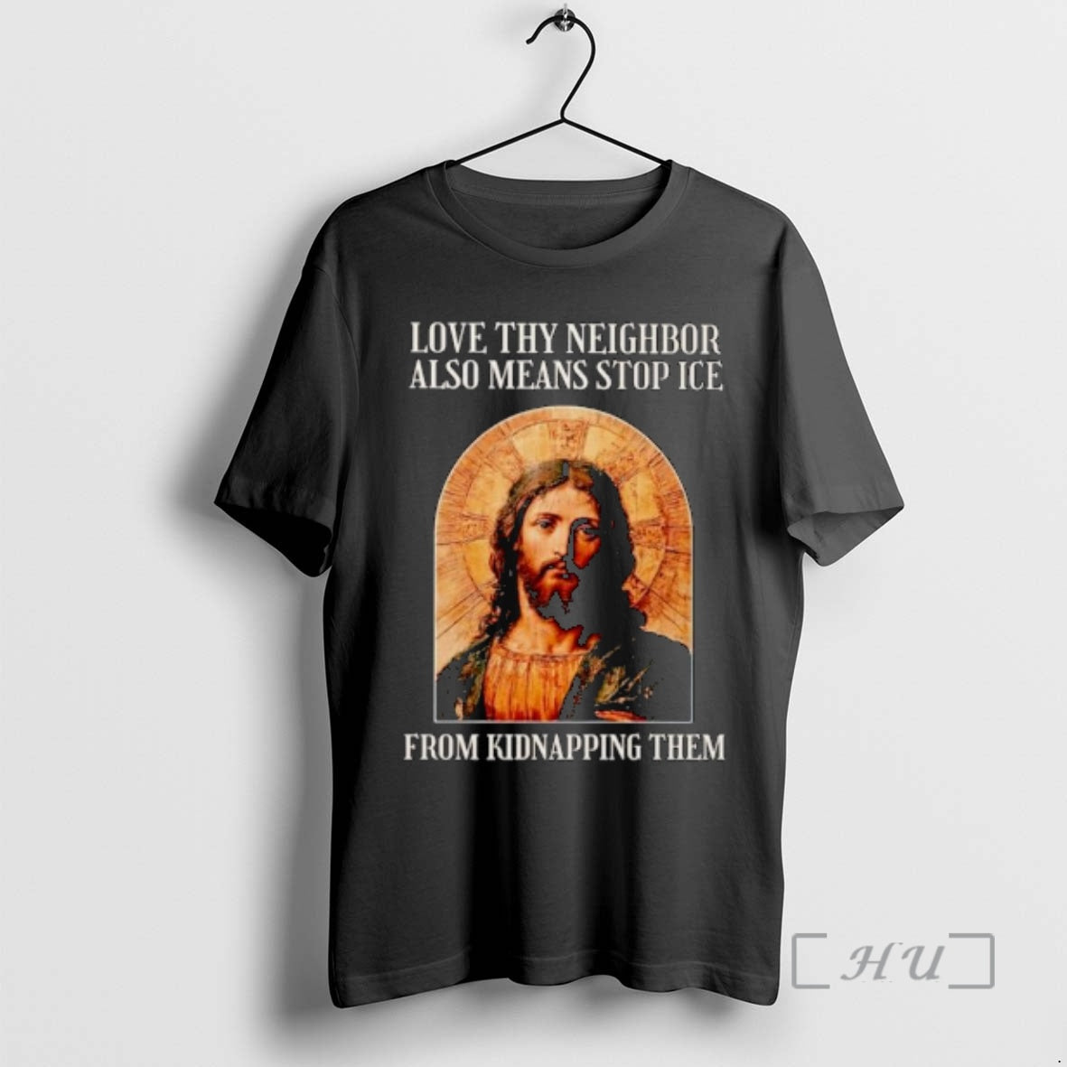 Trending Jesus Love Thy Neighbor Also Means Stop Ice From Kidnapping Them Ornaments Premium T-Shirts, Hoodie, Sweatshirt