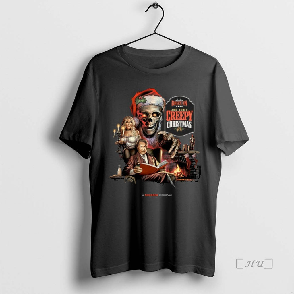 Trending Joe Bobs Creepy Christmas Skull Santa Hat Girl And Man Christmas Premium T Shirts Hoodie, Sweatshirt