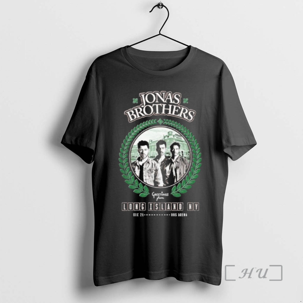 Trending Jonas Brothers Greetings From Long Island Ny December 21 T-Shirts, Hoodie, Sweatshirt | PopFlextees.com