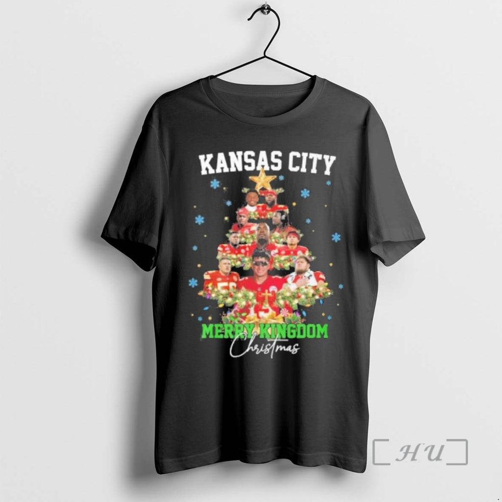 Trending Kansas City Chiefs Merry Kingdom Christmas Tree T-Shirts, Hoodie, Sweatshirt | PopFlextees.com
