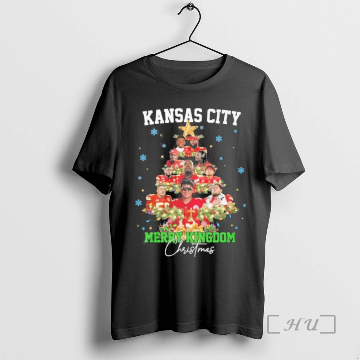 Trending Kansas City Chiefs Merry Kingdom Christmas Tree T-Shirts, Hoodie, Sweatshirt | PopFlextees.com