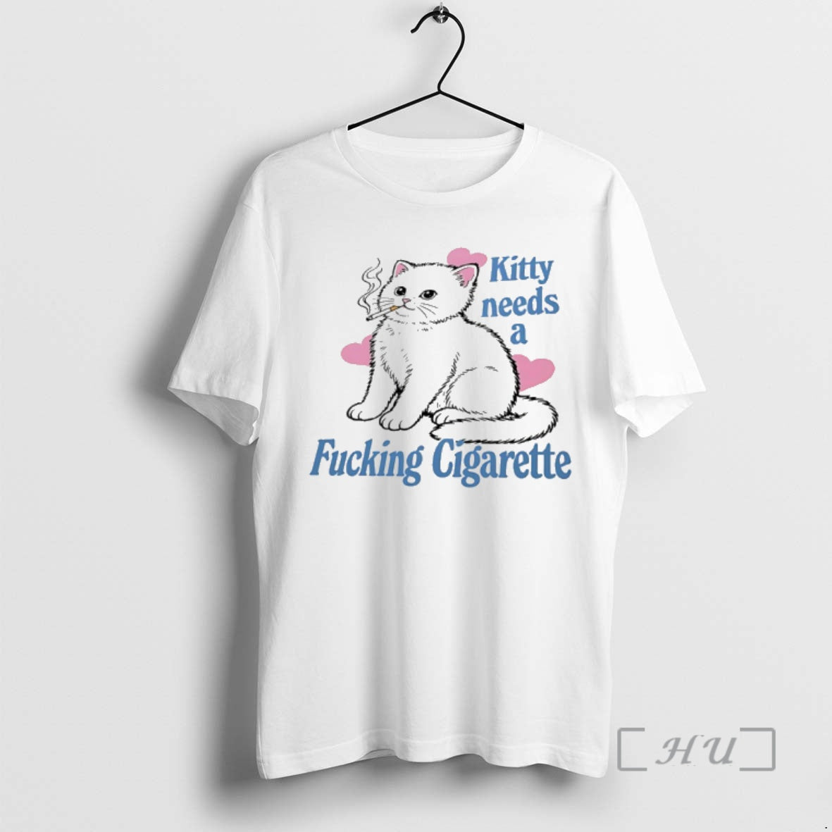 Trending Kitty Needs A Fucking Cigarette T-Shirts, Hoodie, Sweatshirt | PopFlextees.com