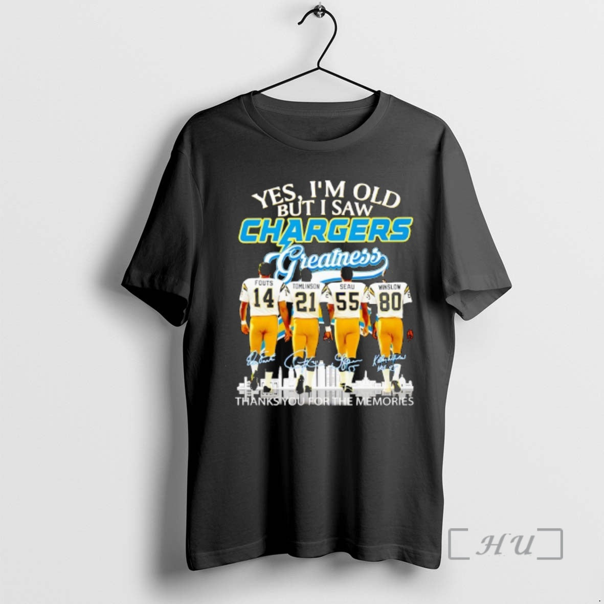 Trending Los Angeles Chargers Yes Im Old But I Saw Greatness Thank You For The T-Shirts, Hoodie, Sweatshirt | PopFlextees.com