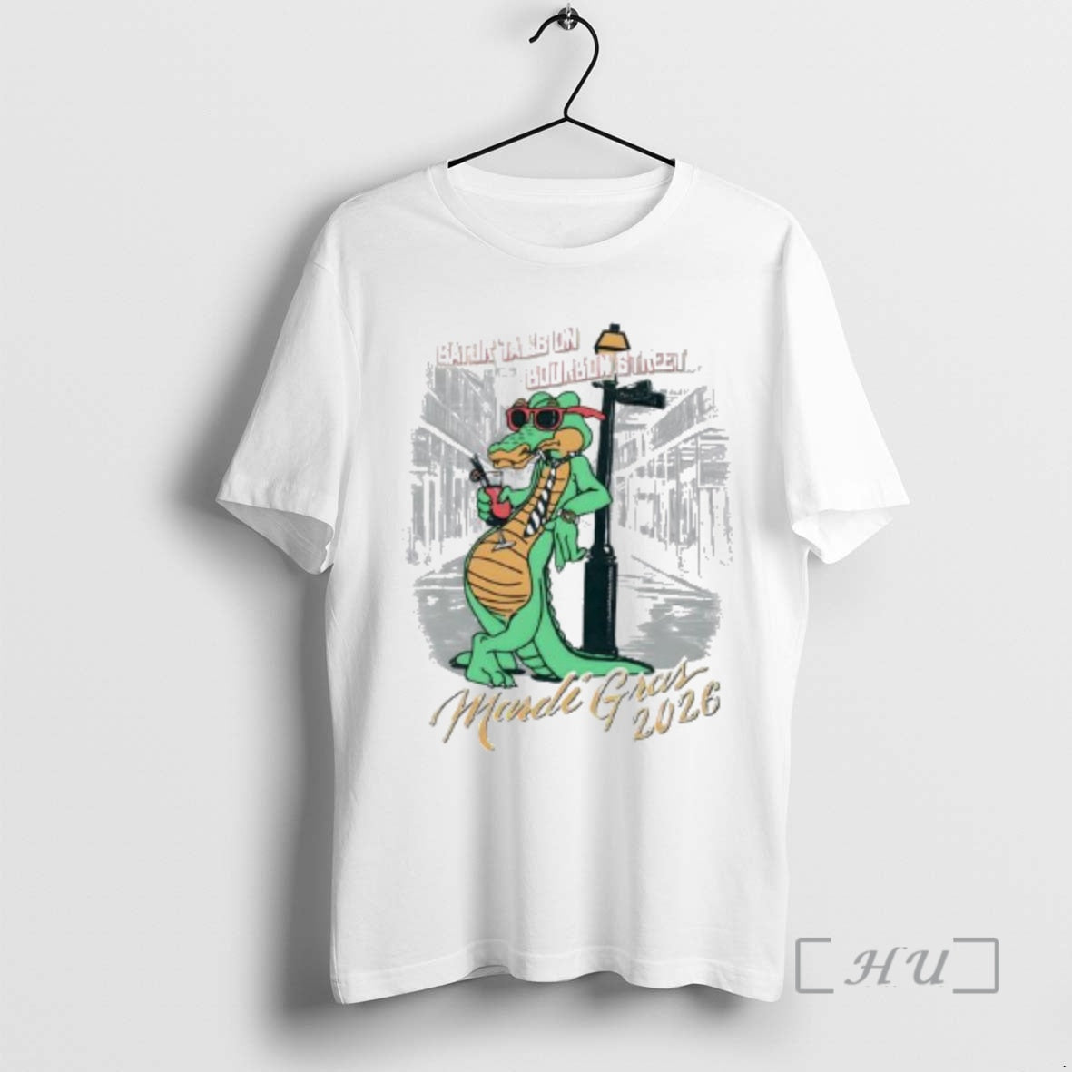 Trending Mardi Gras 2026 Gator Tails On Bourbon Street T-Shirts, Hoodie, Sweatshirt | PopFlextees.com