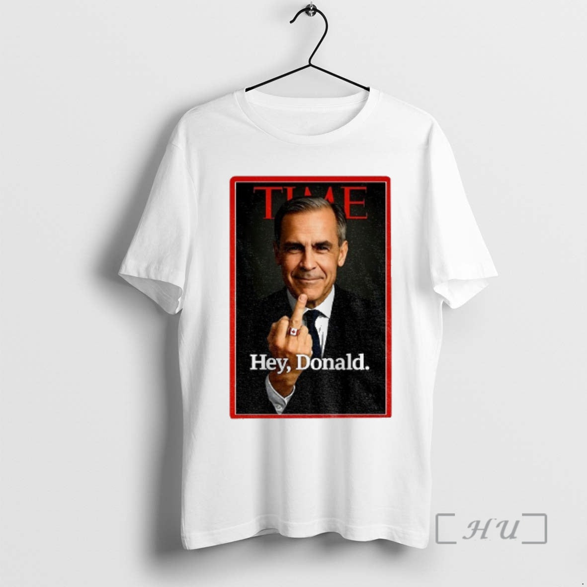 Trending Mark Carney Middle Finger Time Hey Donald T-Shirts, Hoodie, Sweatshirt | PopFlextees.com