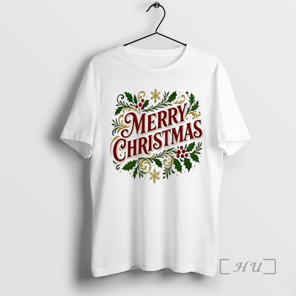 Trending Merry Christmas Cute Patterned Border T-Shirts, Hoodie, Sweatshirt | PopFlextees.com