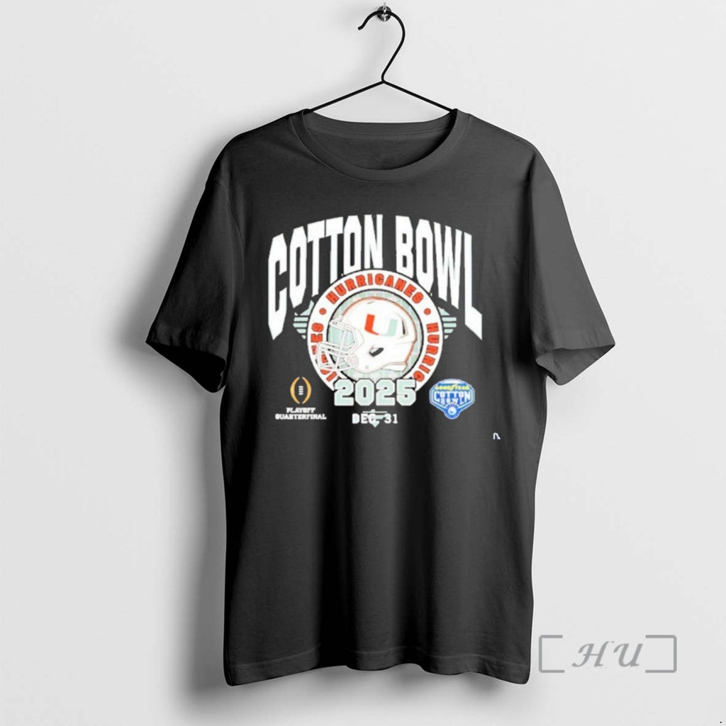 Trending Miami 2025 Cotton Bowl Dec 31 T-Shirts, Hoodie, Sweatshirt | PopFlextees.com