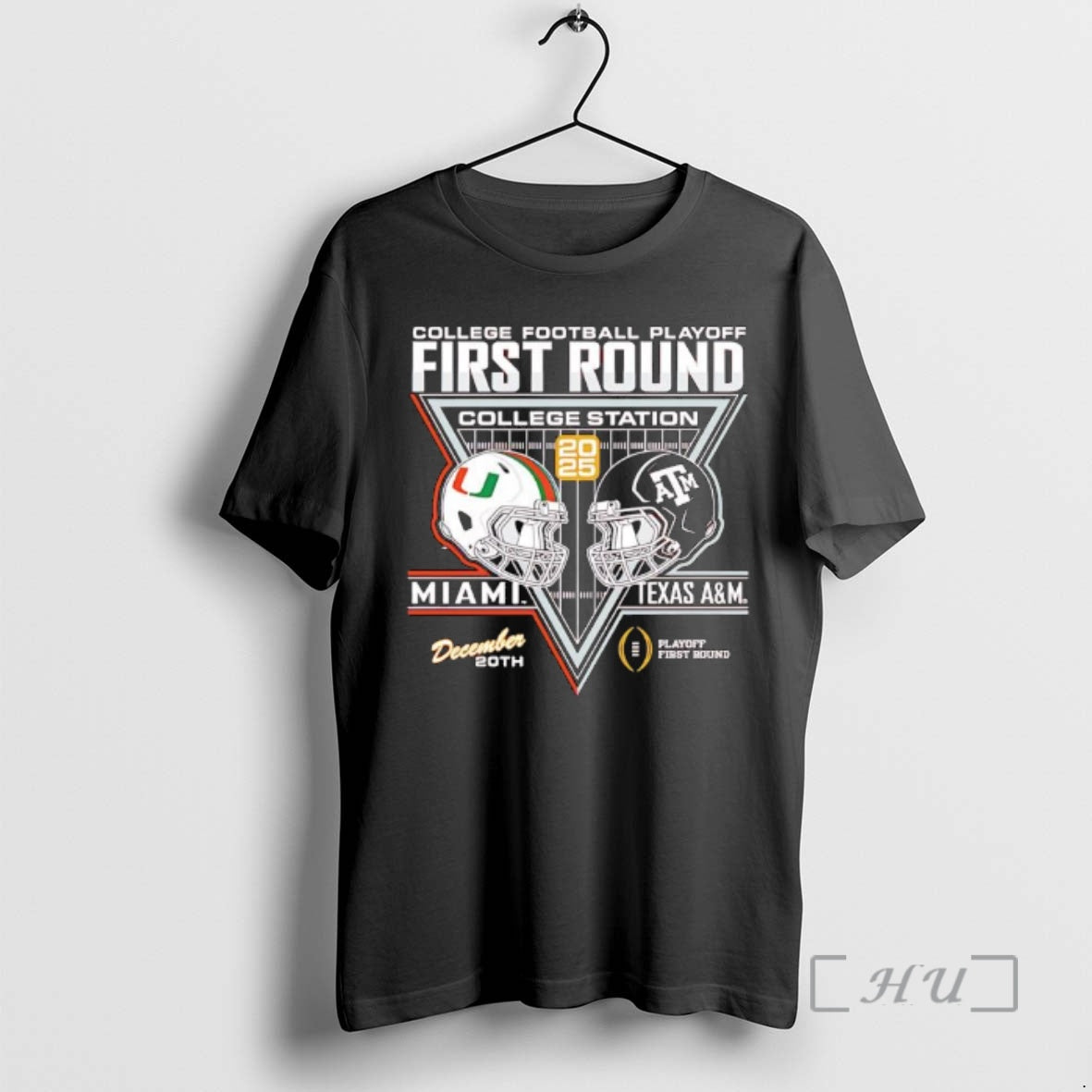 Trending Miami Vs Texas Am Cfp 25 26 First Round Helmet Premium T Shirts Sweater Hoodie, Sweatshirt | PopFlextees.com