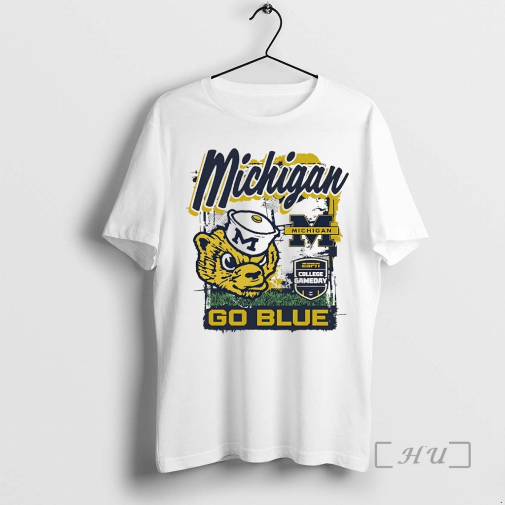Trending Michigan Wolverines College Gameday Go Blue Mascot Circle T-Shirts, Hoodie, Sweatshirt | PopFlextees.com