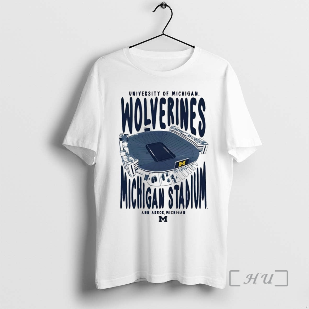 Trending Michigan Wolverines Stadium Big House Circle T-Shirts, Hoodie, Sweatshirt | PopFlextees.com