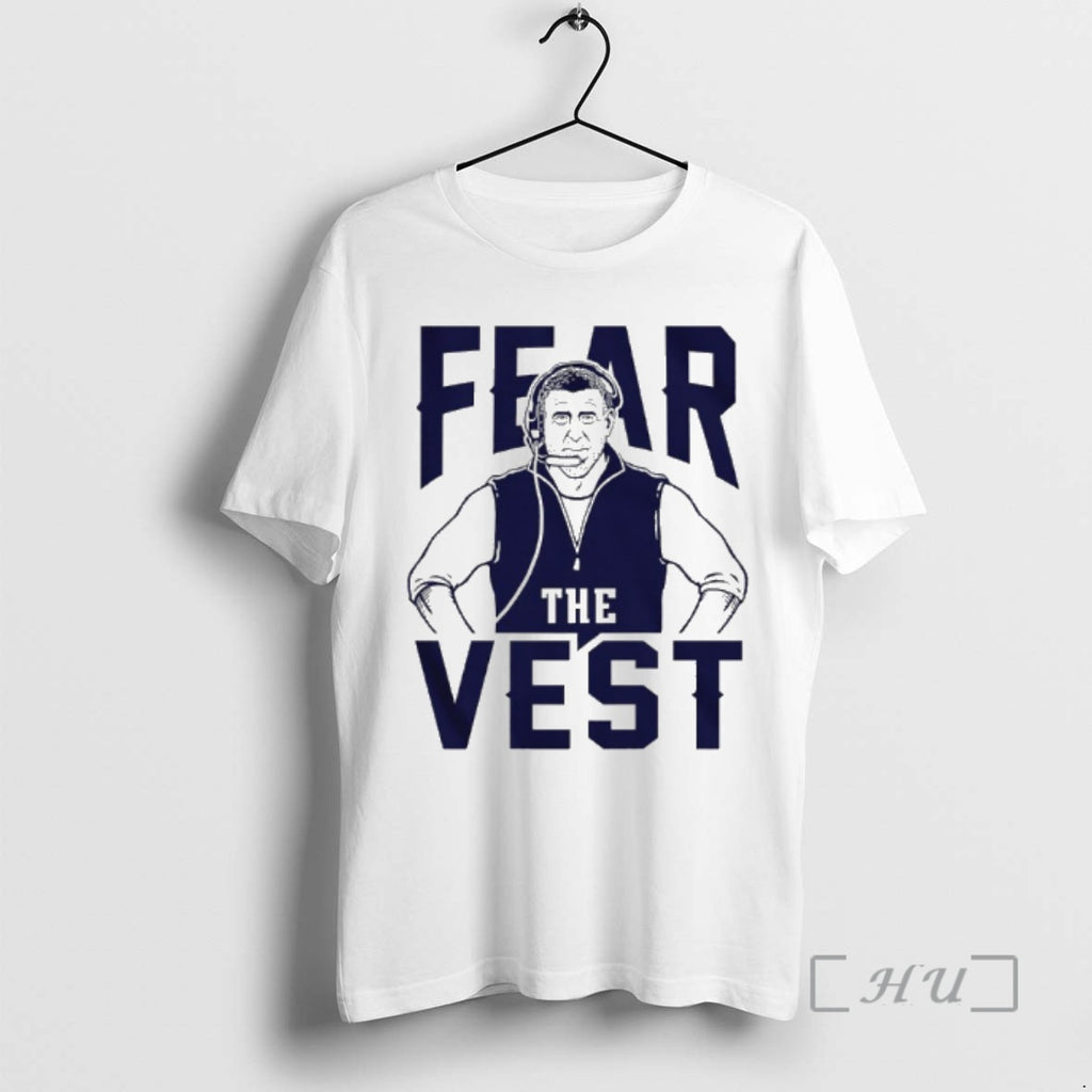 Trending Mike Vrabel Coach Fear The Vest T-Shirts, Hoodie, Sweatshirt | PopFlextees.com