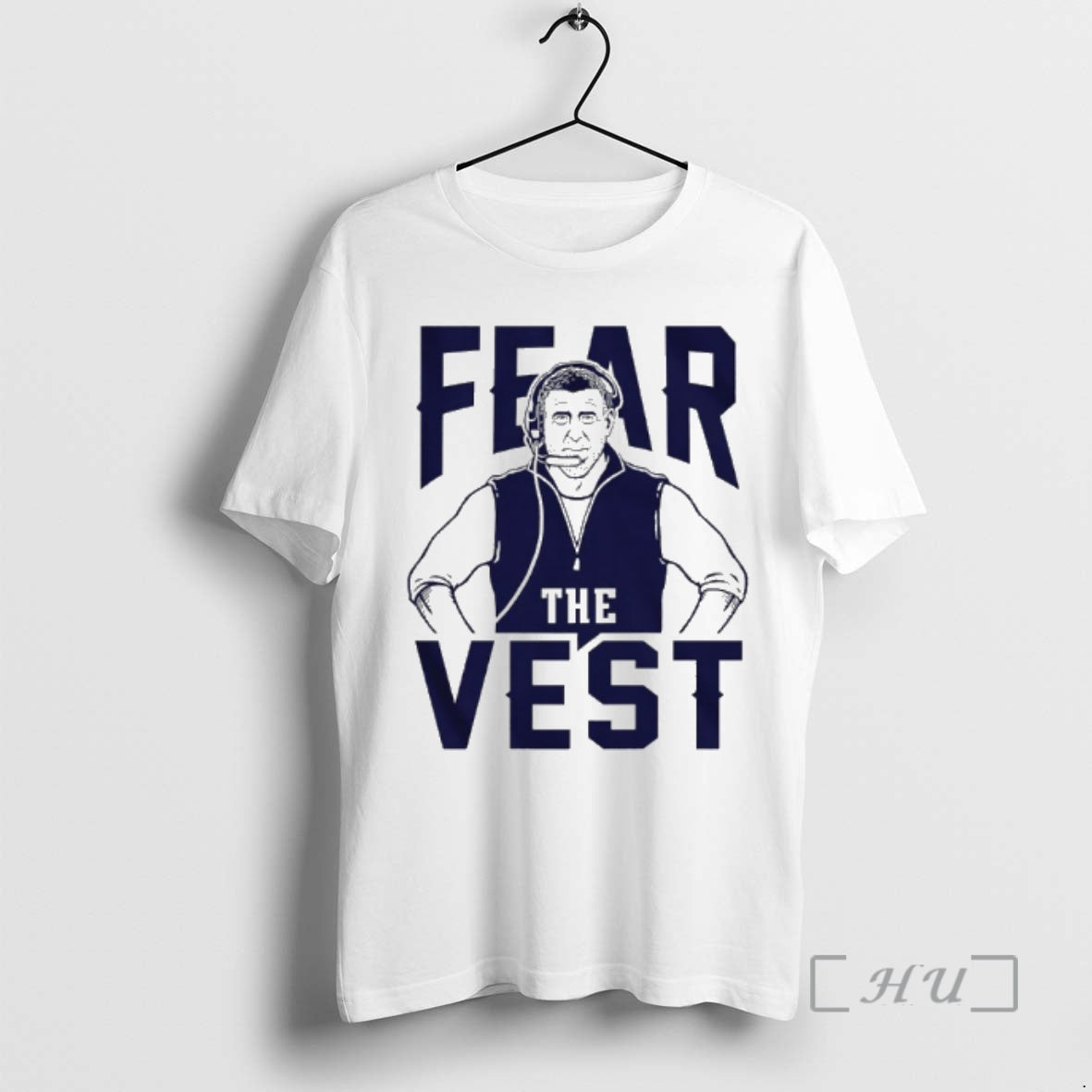 Trending Mike Vrabel Coach Fear The Vest T-Shirts, Hoodie, Sweatshirt | PopFlextees.com