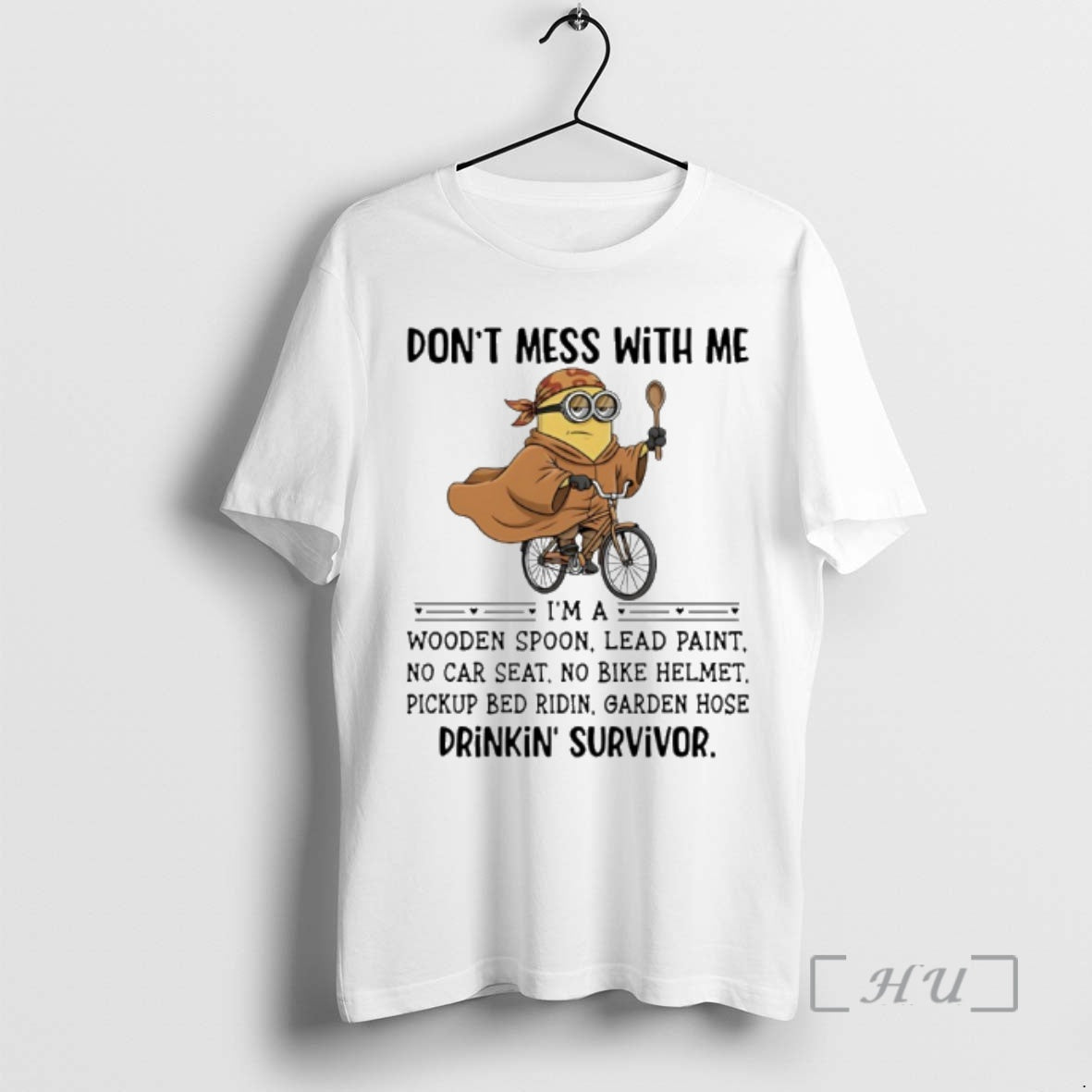 Trending Minion Dont Mess With Me Im A Wooden Spoon Lead Paint No Car Seat T-Shirts, Hoodie, Sweatshirt | PopFlextees.com