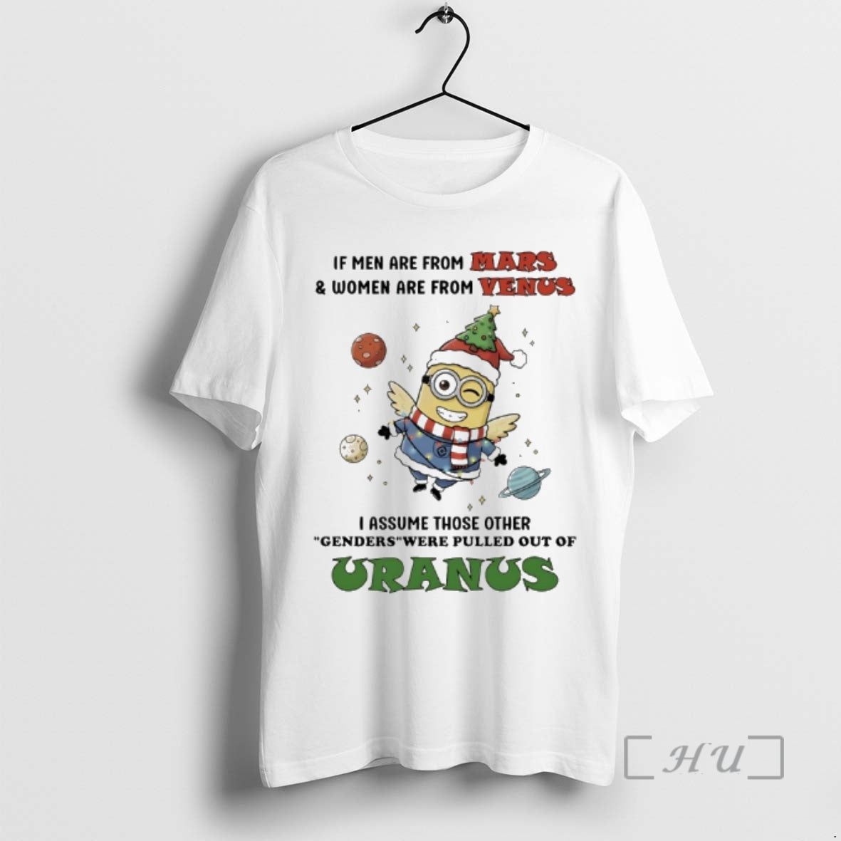 Trending Minions Santa If Men Are From Mars And Women Are From Venus Premium T-Shirts, Hoodie, Sweatshirt | PopFlextees.com