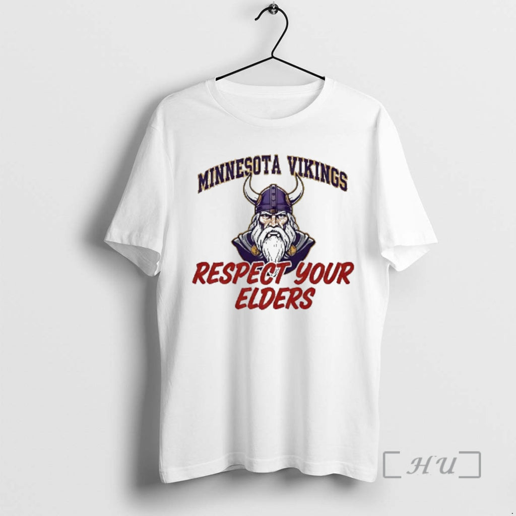 Trending Minnesota Vikings Respect Your Elders T-Shirts, Hoodie, Sweatshirt | PopFlextees.com