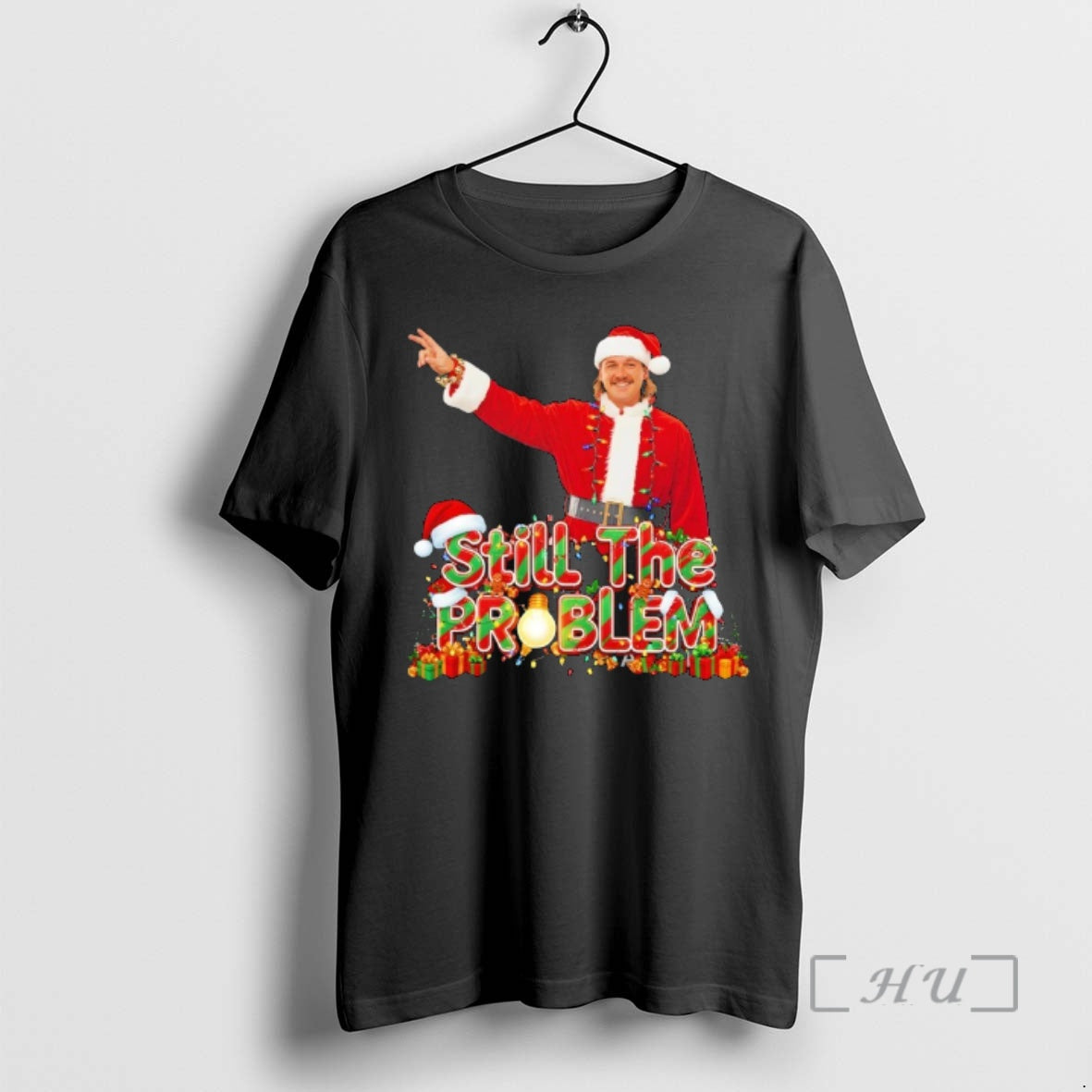 Trending Morgan Wallen Wearing Santa Suit Still The Problem Merry Christmas Premium T Shirts Sweater Hoodie, Sweatshirt