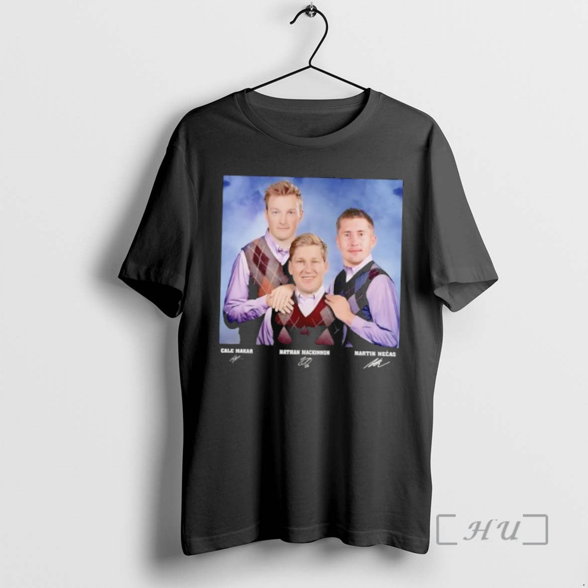 Trending Nathan Mackinnon Cale Makar Martin Necas Ice Hockey Colorado Step Brothers Premium T Shirts Hoodie, Sweatshirt