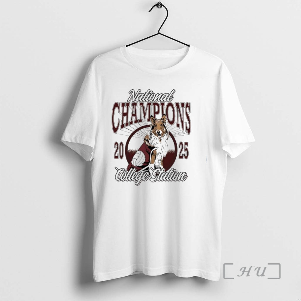 Trending National Champions 2025 College Station Texas Am Aggies Dog Graphic Premium T Shirts Sweater Hoodie, Sweatshirt