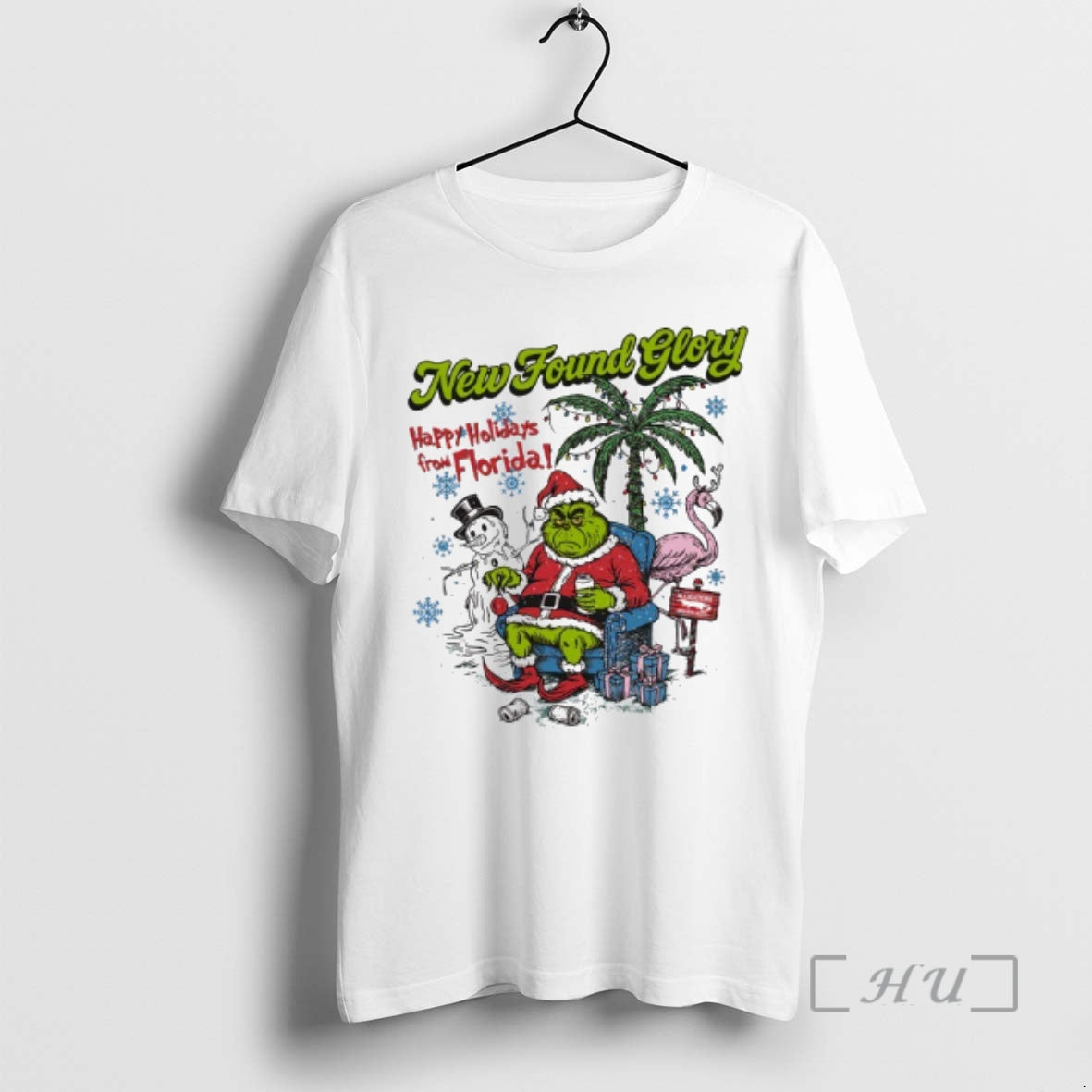 Trending New Found Glory Happy Holidays From Florida Grinch T-Shirts, Hoodie, Sweatshirt | PopFlextees.com