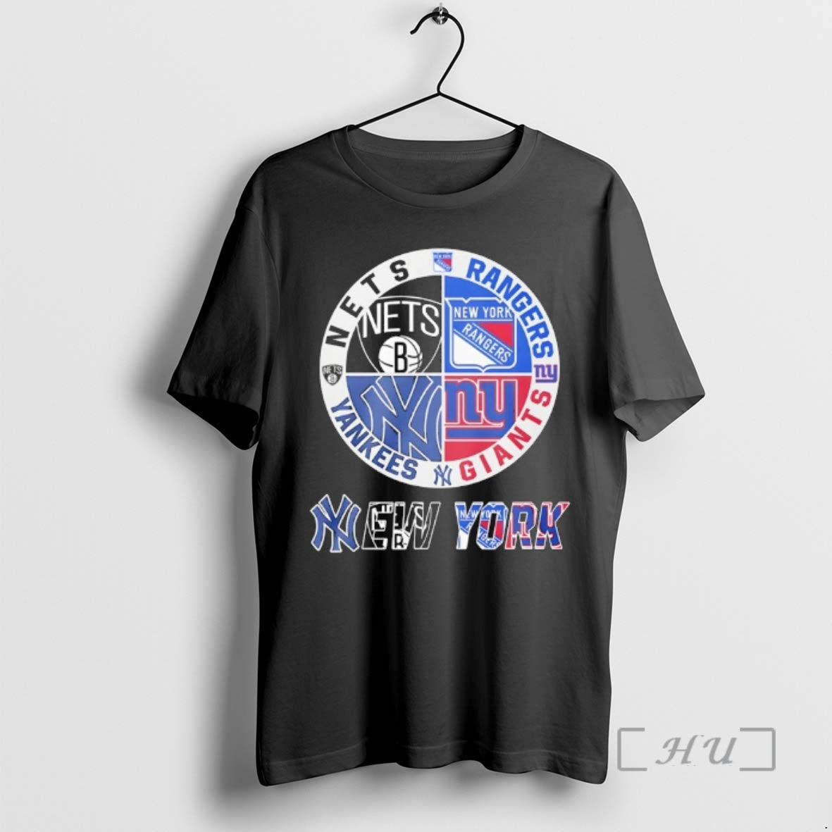 Trending New York Giants New York Yankees York Nets New York Rangers Mashup Logo Premium T-Shirts, Hoodie, Sweatshirt