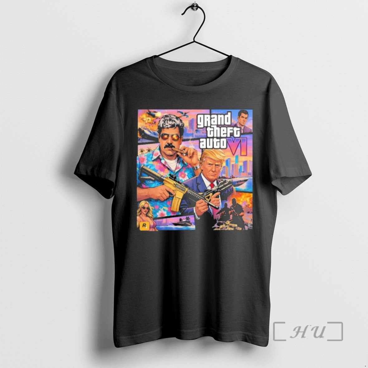 Trending Nicolas Maduro And Trump Mood Venezuela Gta 6 Grand Theft Auto Vi Premium T-Shirts, Hoodie, Sweatshirt