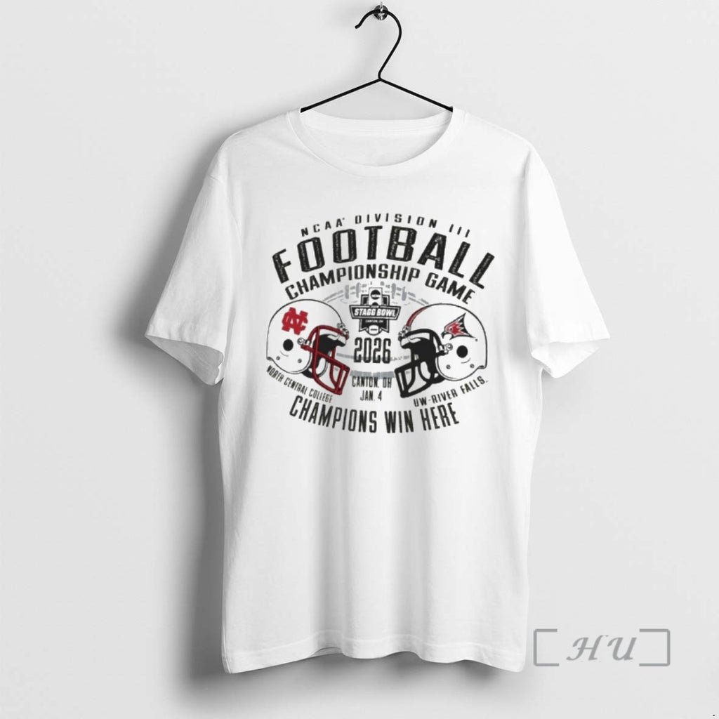Trending North Central Cardinals Vs Uw River Falls 2025 Ncaa Diii Football Championship Game Matchup T-Shirts, Hoodie,...