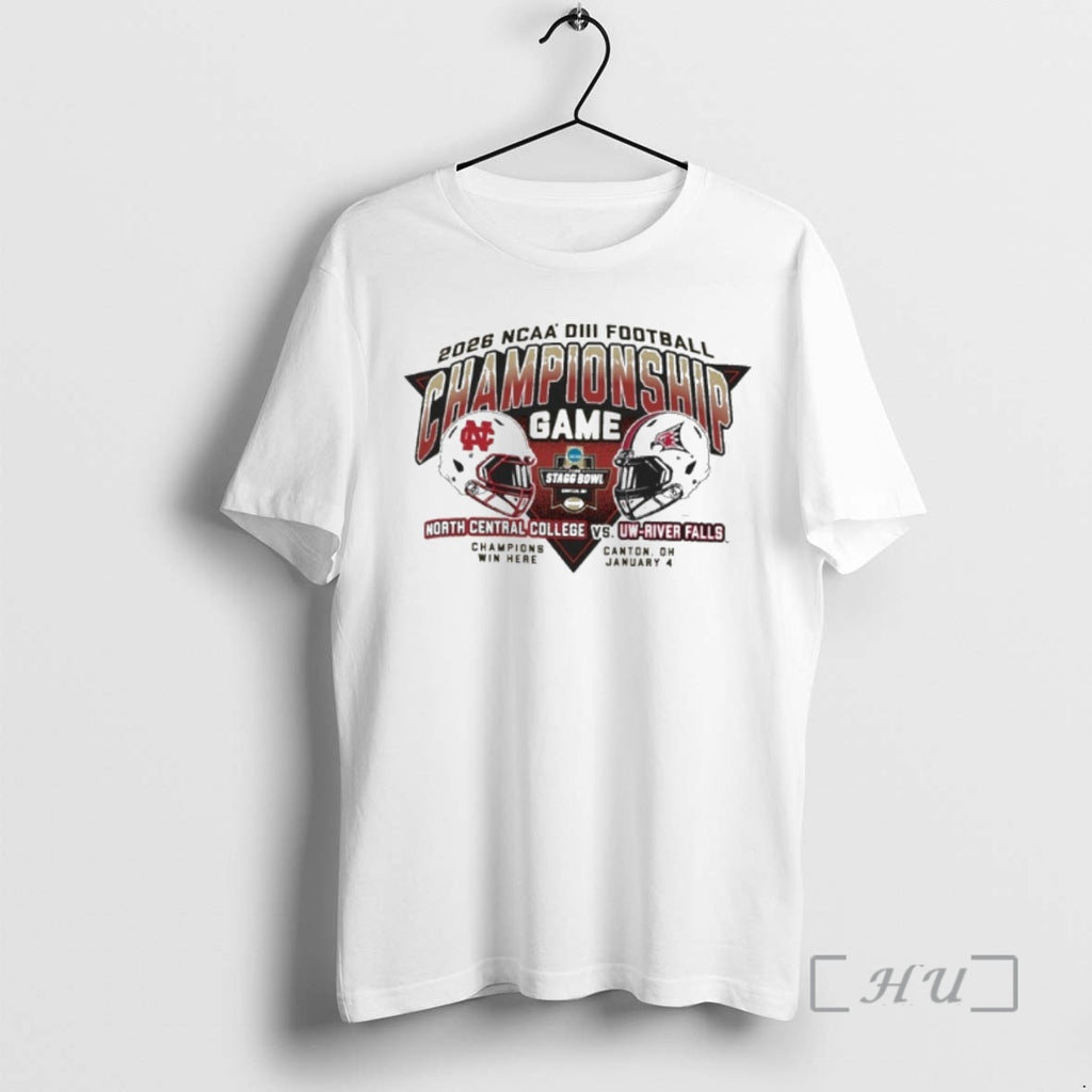 Trending North Central College Vs Uw River Falls Division Iii Football Championship Game Helmet Premium T-Shirts, Hoodie,...