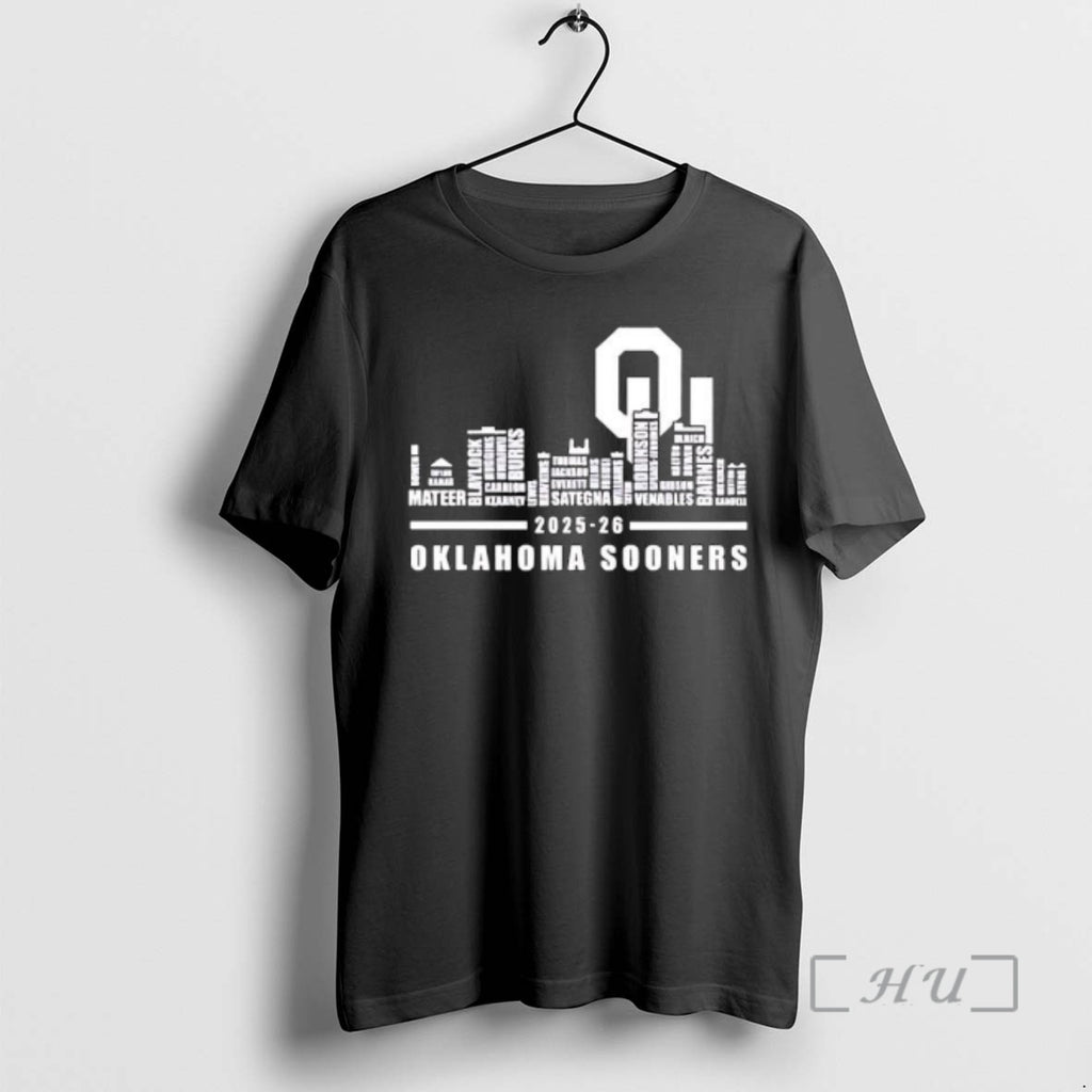 Trending Oklahoma Sooners Team 2025 26 Cityscape Graphic T-Shirts, Hoodie, Sweatshirt | PopFlextees.com