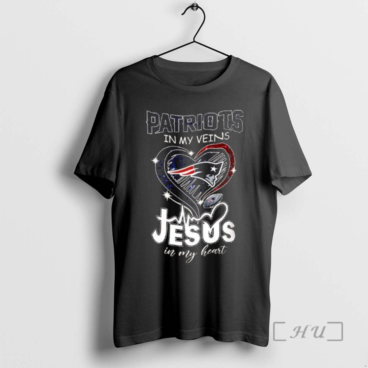 Trending Patriots In My Veins Jesus In My Heart Diamond T-Shirts, Hoodie, Sweatshirt | PopFlextees.com
