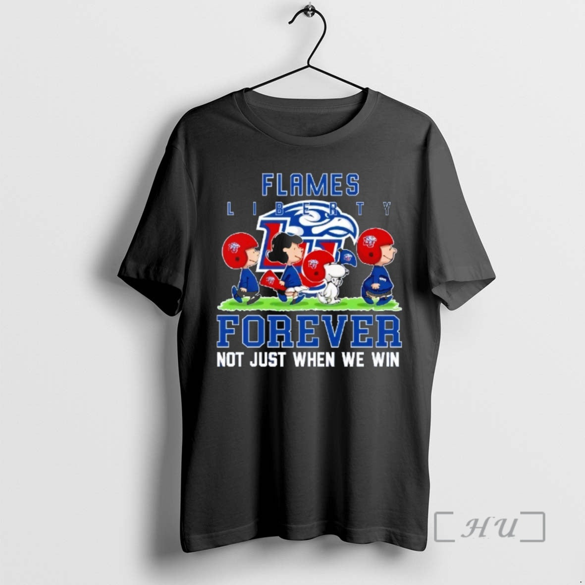 Trending Peanuts Liberty Flames Forever Not Just When We Win T-Shirts, Hoodie, Sweatshirt | PopFlextees.com