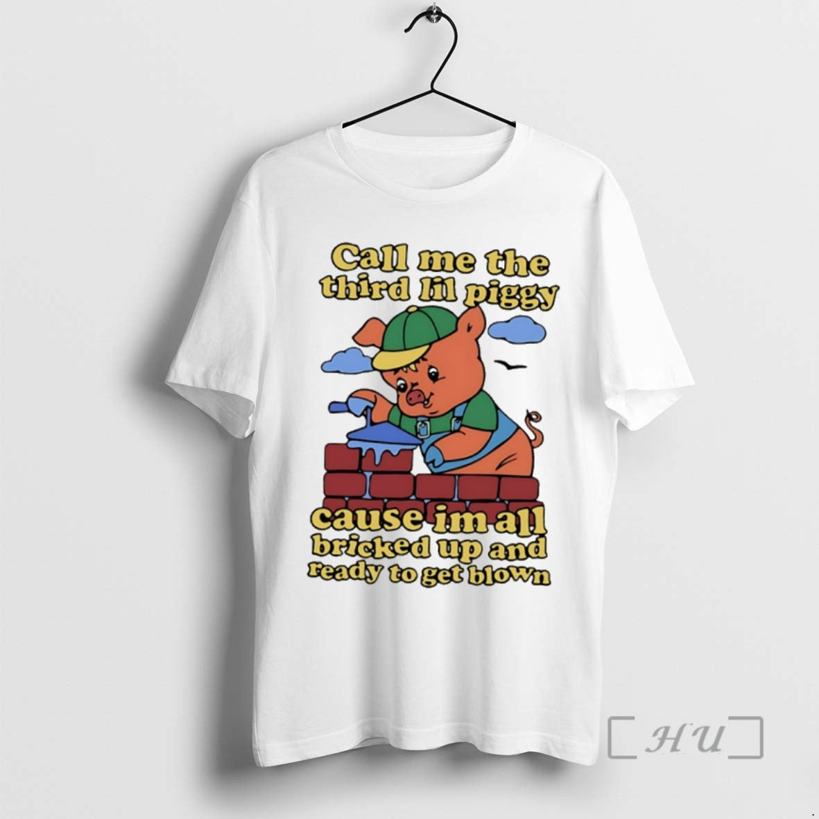 Trending Pig Call Me The Third Lil Piggy Cause Im All Bricked Up And Ready T-Shirts, Hoodie, Sweatshirt | PopFlextees.com