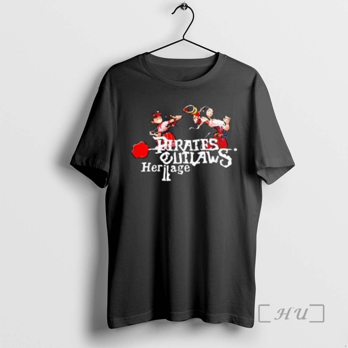 Trending Pirates Outlaws 2 Heritage Video Game Circle Black T-Shirts, Hoodie, Sweatshirt | PopFlextees.com