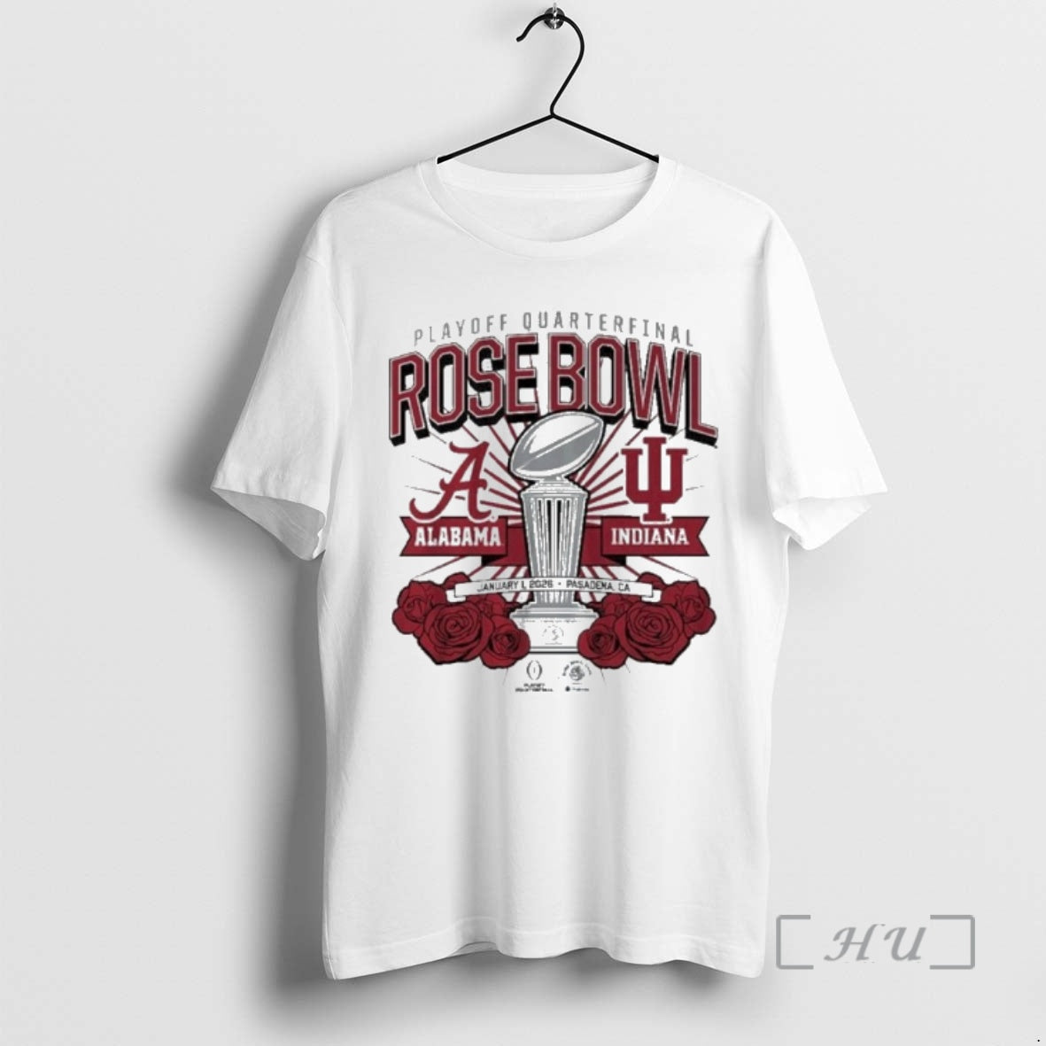 Trending Playoff Quarterfinal Rose Bowl Alabama Indiana January 1 2026 Pasadena Premium T Shirts Sweater Hoodie, Sweatshirt
