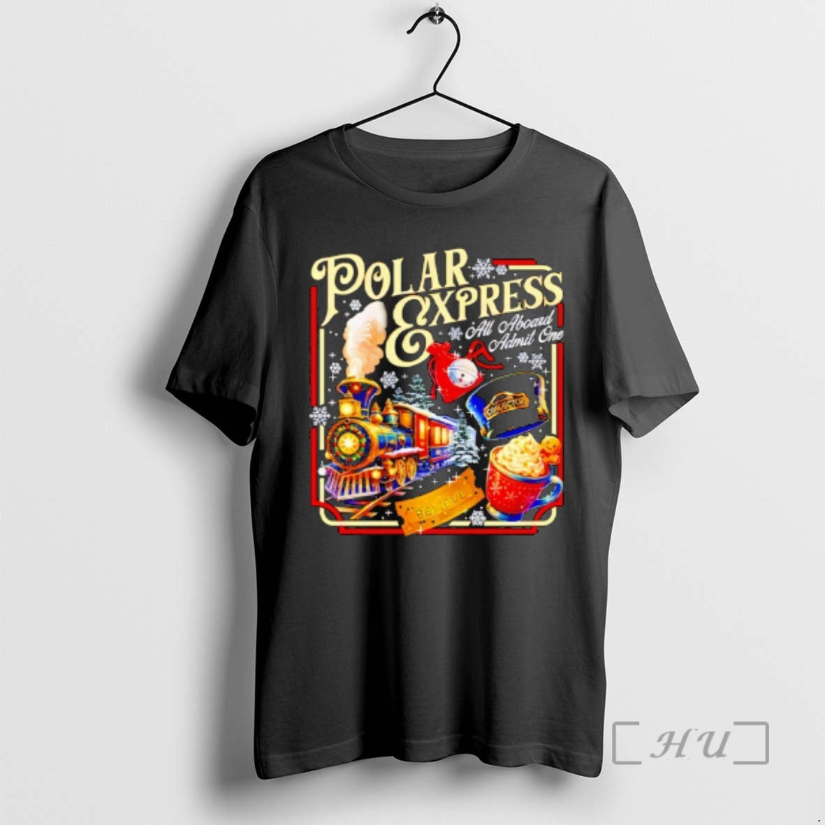 Trending Polar Express All Aboard Admit One Christmas T-Shirts, Hoodie, Sweatshirt | PopFlextees.com