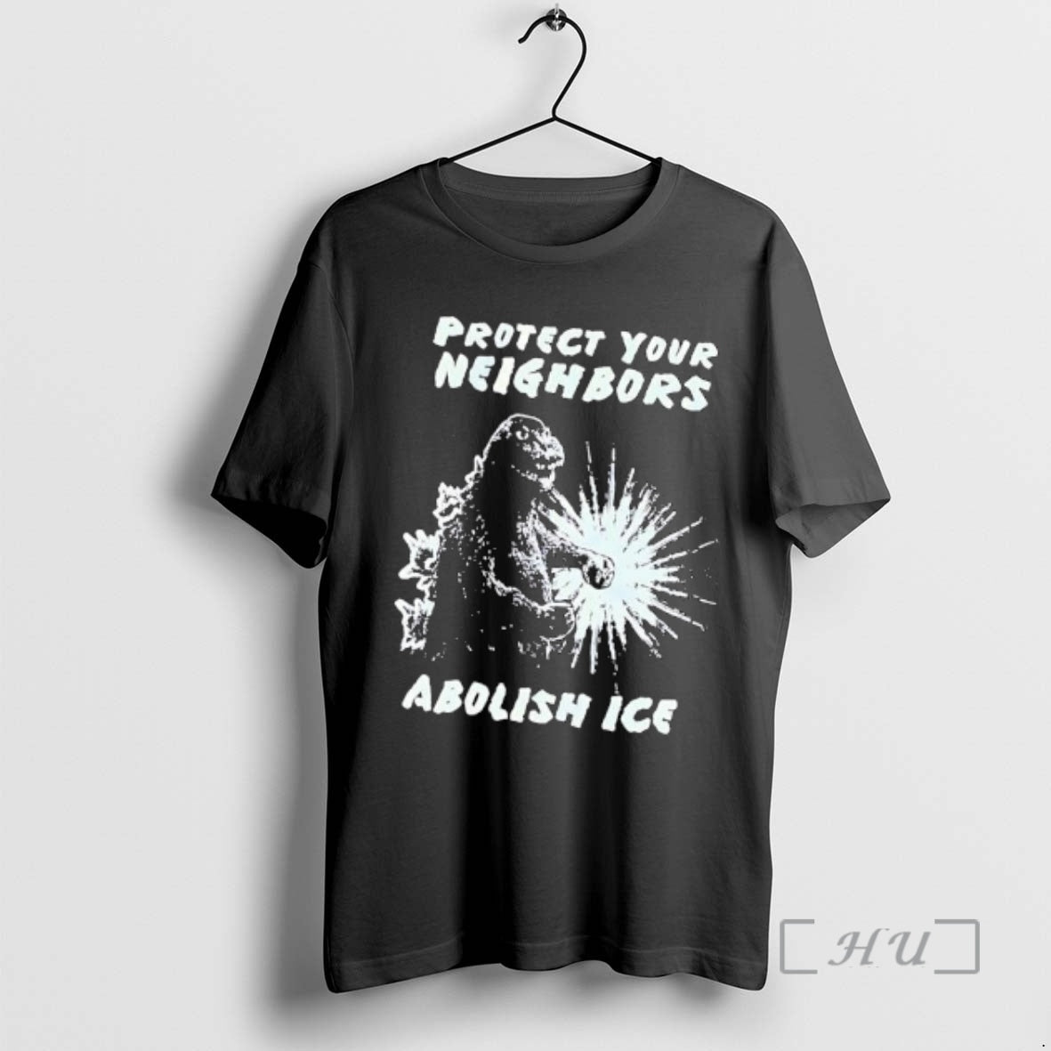 Trending Protect Your Neighbors Abolish Ice Godzilla Graphic T-Shirts, Hoodie, Sweatshirt | PopFlextees.com