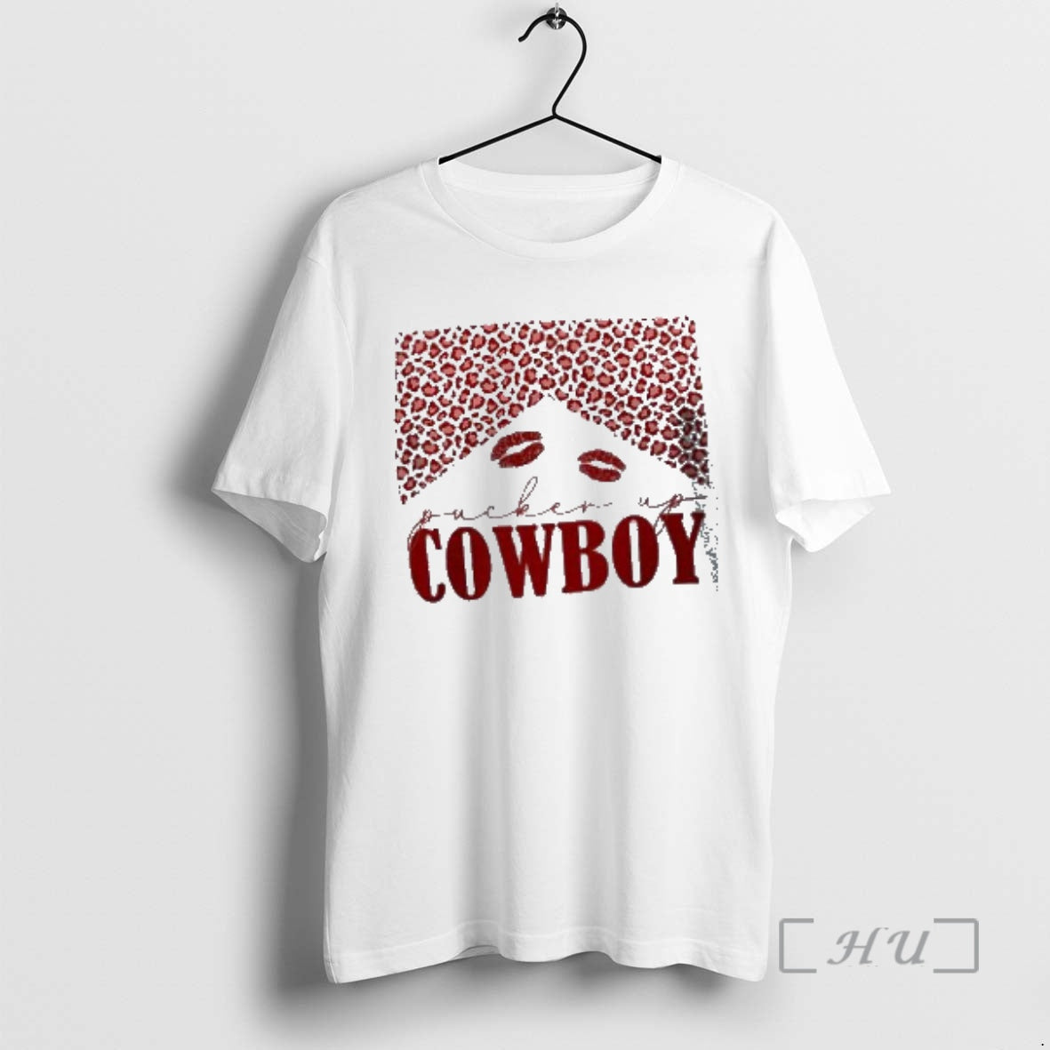 Trending Pucker Up Cowboy Leopard Print Valentines Day T-Shirts, Hoodie, Sweatshirt | PopFlextees.com