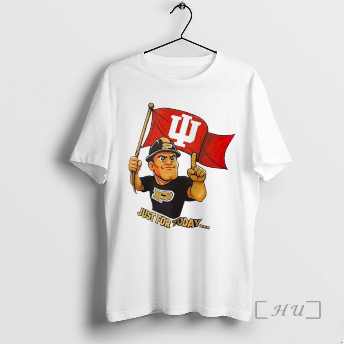 Trending Purdue Boilermakers Holding Iu Flag Just For Taday T-Shirts, Hoodie, Sweatshirt | PopFlextees.com