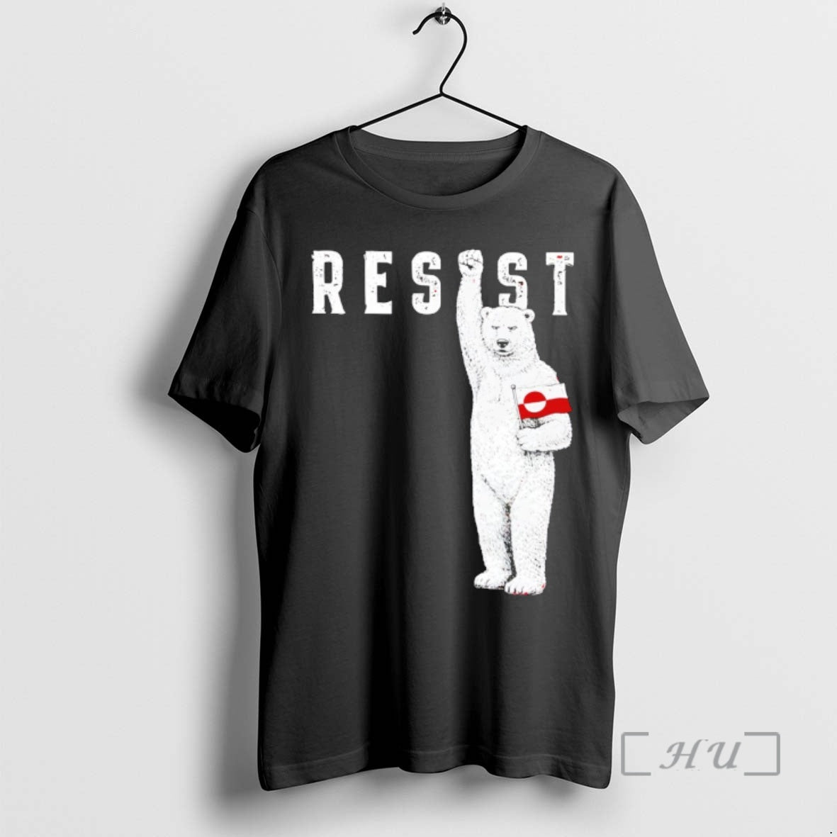 Trending Resist Polar Bear Greenland Flag Funny Political T-Shirts, Hoodie, Sweatshirt | PopFlextees.com