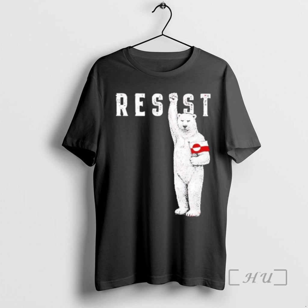 Trending Resist Polar Bear Flag Greenland T-Shirts, Hoodie, Sweatshirt