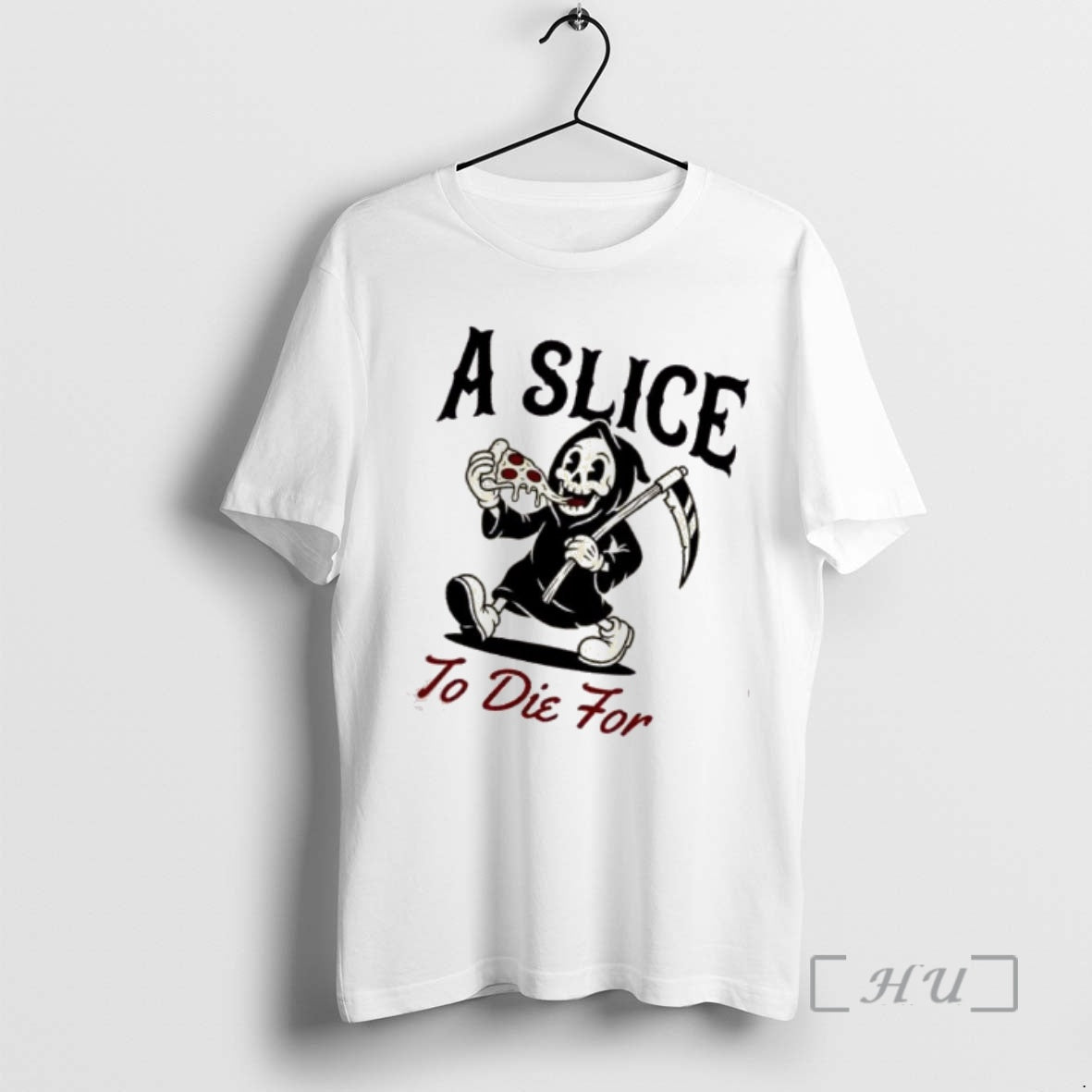 Trending Retro Reaper Pizza Slice Die T-Shirts, Hoodie, Sweatshirt